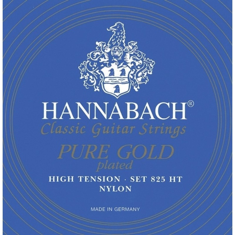 Hannabach 7164922 Struny do gitary klasycznej Serie 825 High tension Specjalne pozłacanie